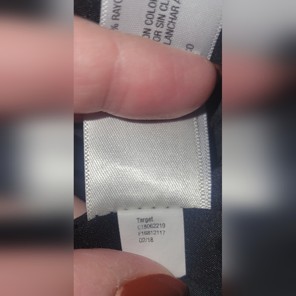 A NEW‎ DAY Black, White & Burgundy Houndstooth Blazer Jacket Sz 18 Career Office - Picture 8 of 8